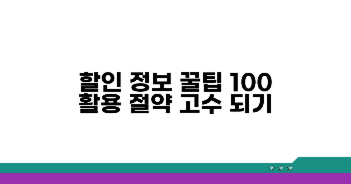 할인 정보와 꿀팁 활용법
