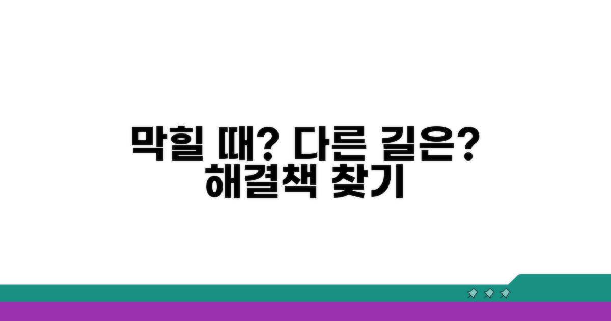 해결 안 될 때 대안은 무엇일까?
