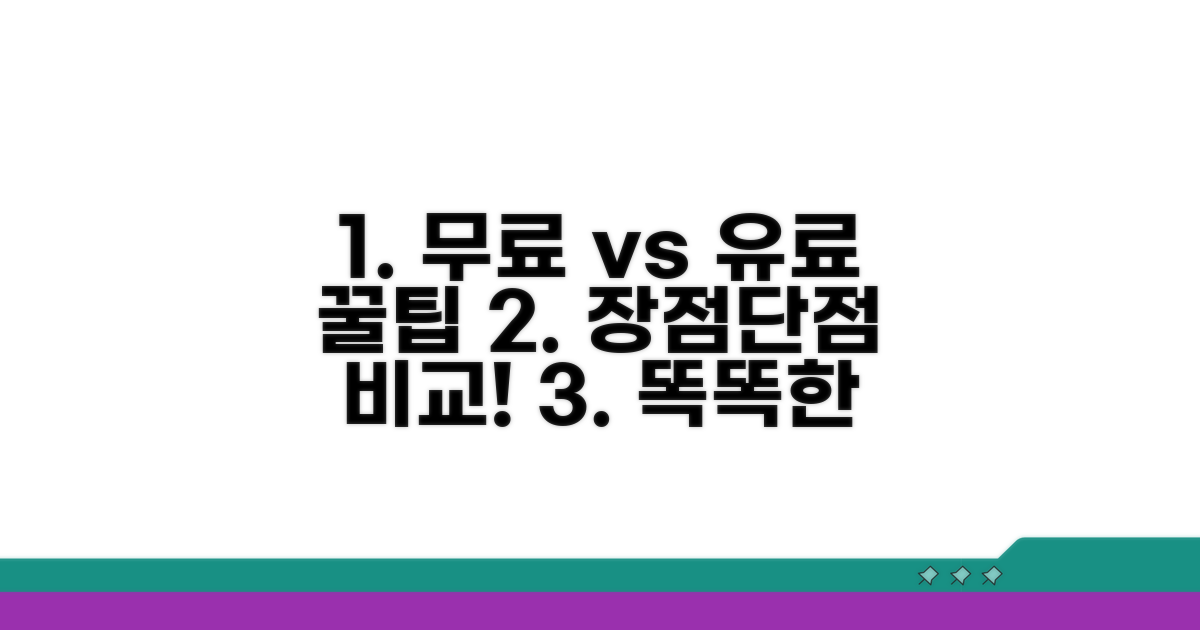 무료/유료 도구 장단점 총정리