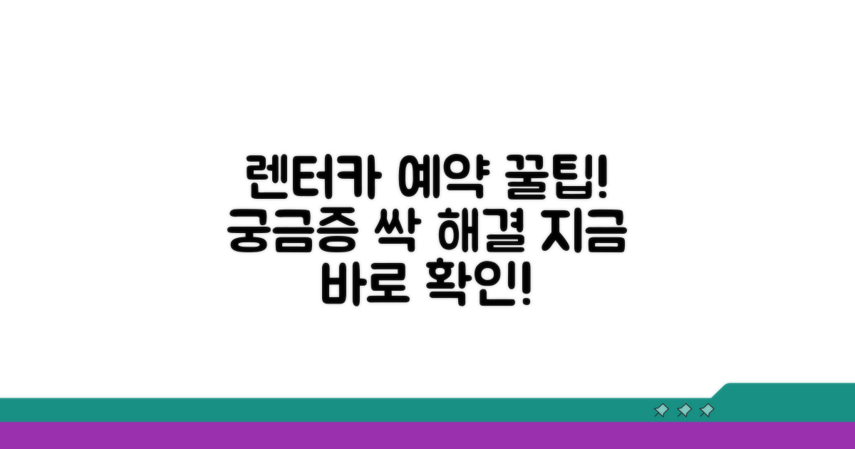 렌터카 예약 관련 문의 해결