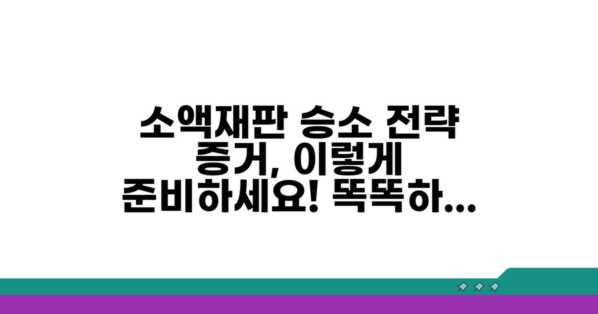 소액재판 증거, 똑똑하게 준비하기