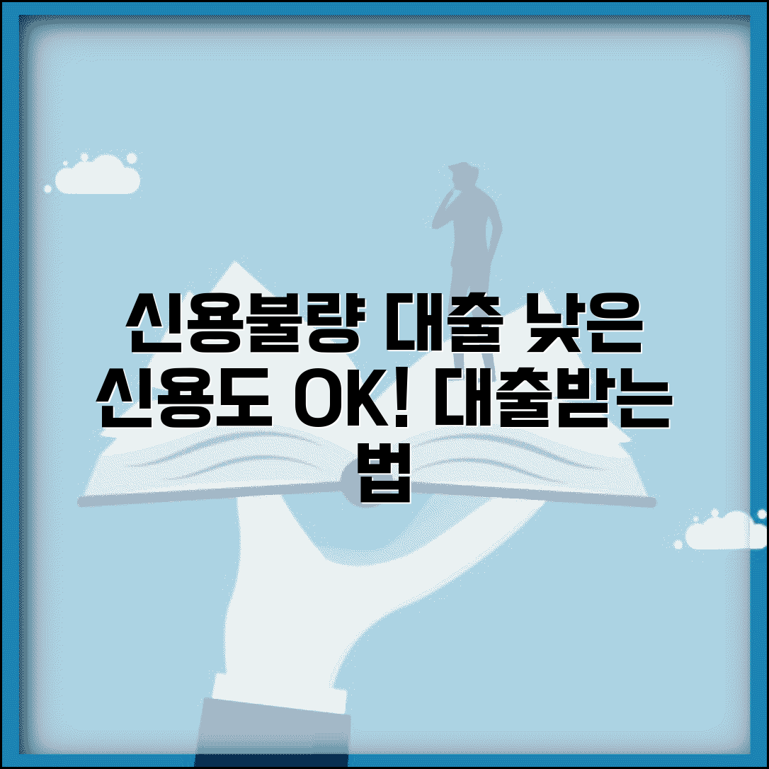 신용불량 대출 종류와 조건 | 신용등급 낮을 때 대출 받는 방법