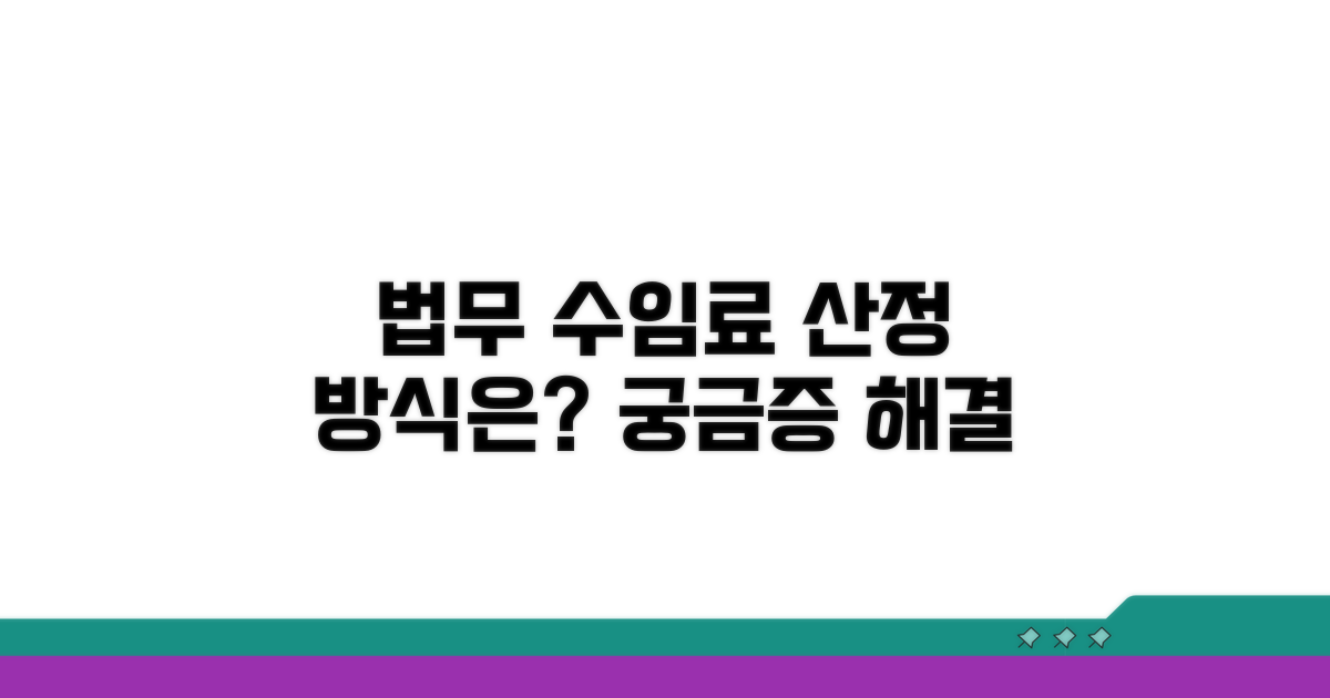 기업 법무 수임료, 산정 방식은?
