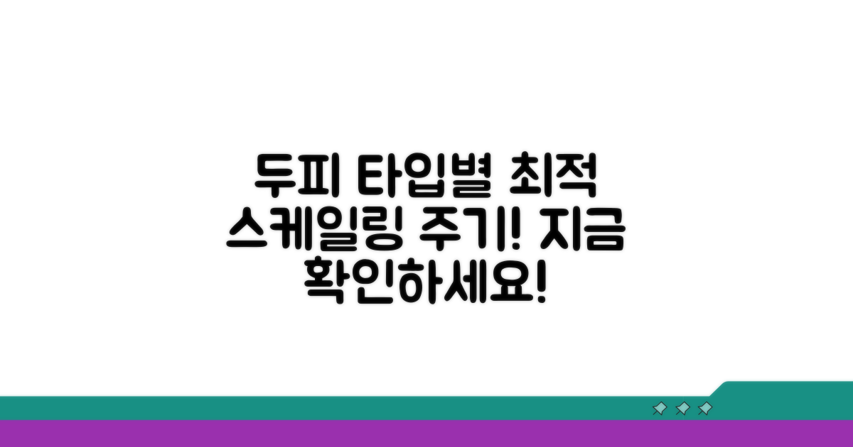 내 두피 타입별 스케일링 주기