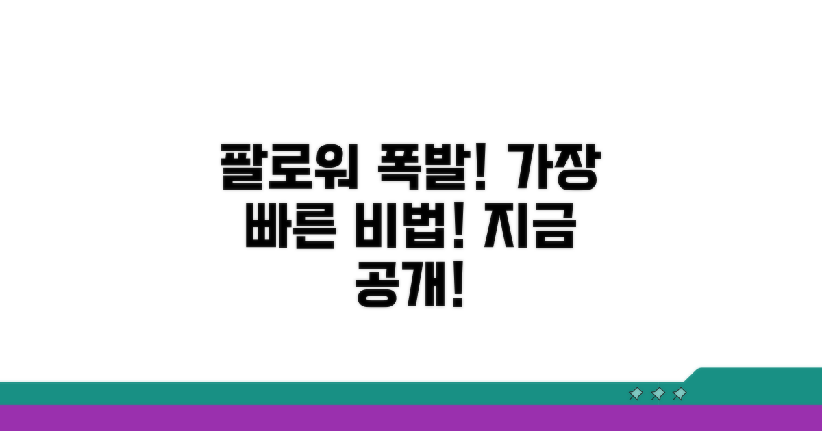 팔로워 늘리기: 가장 빠른 방법은?