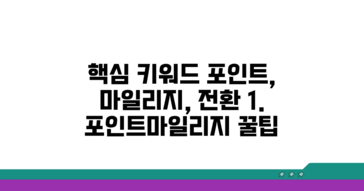 간편하게 포인트 마일리지 바꾸는 법