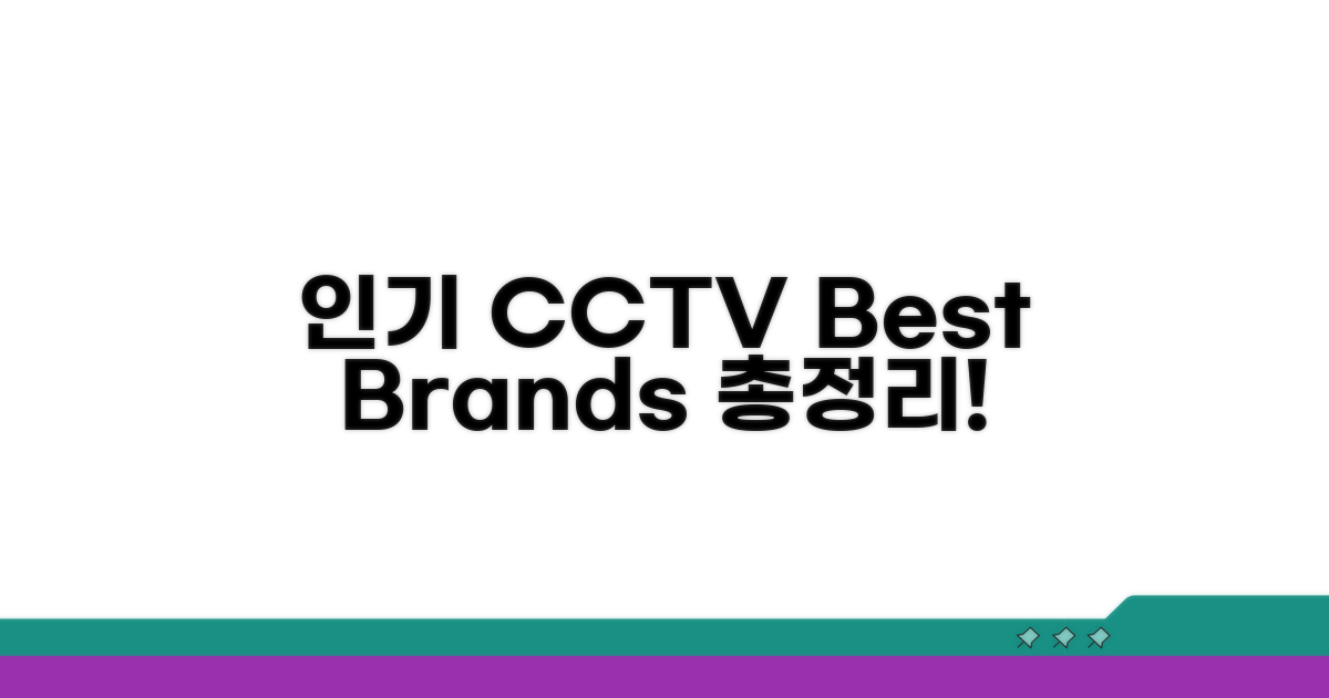 인기 CCTV 브랜드 총정리