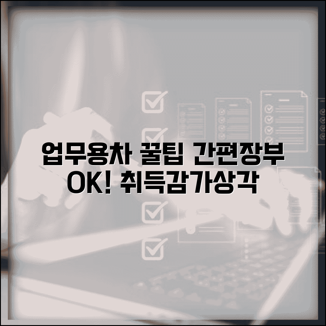간편장부대상자 업무용승용차 | 업무용 차량 취득과 감가상각 처리