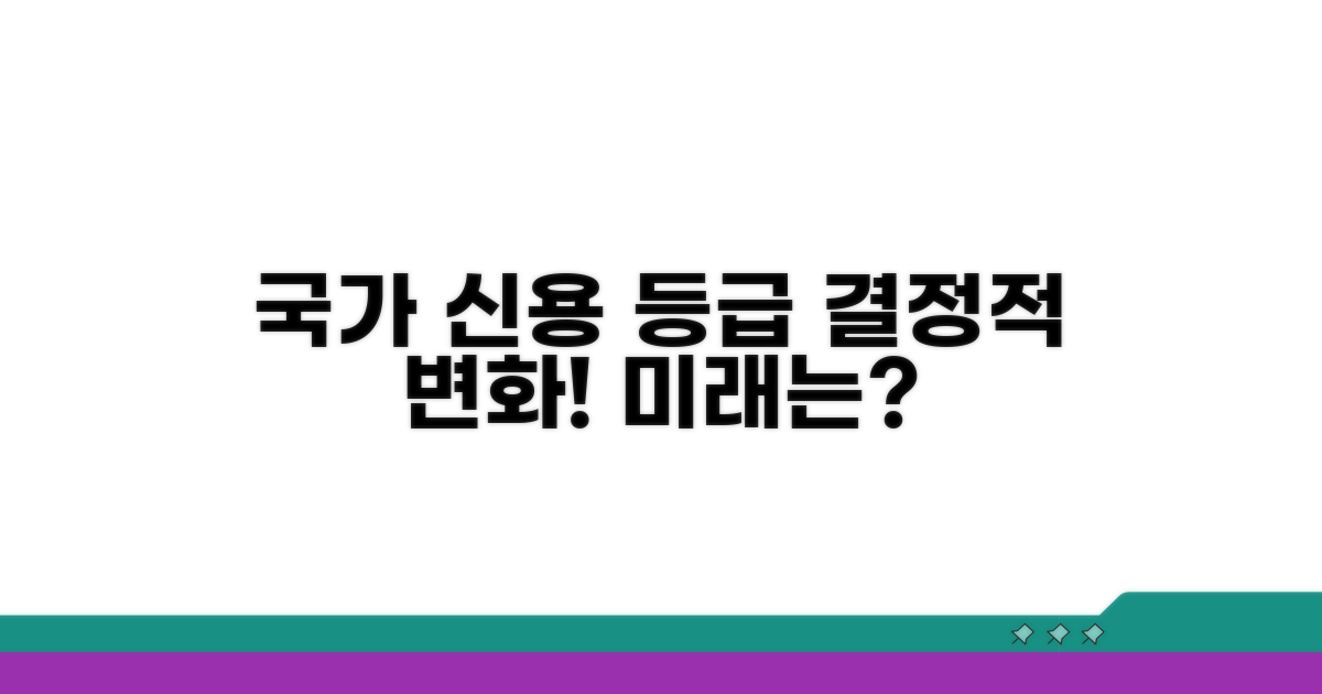 국가 신용등급 변화, 무엇을 의미하나