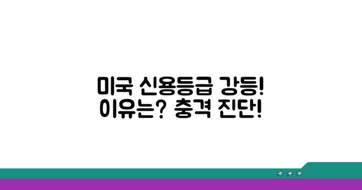미국 신용등급 강등, 왜?
