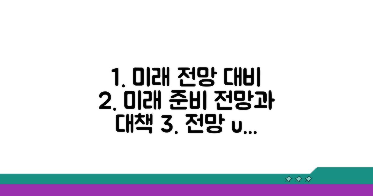 앞으로의 전망과 대비책