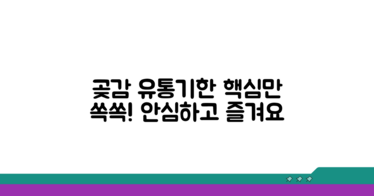 곶감 유통기한, 이것만 알면 끝!