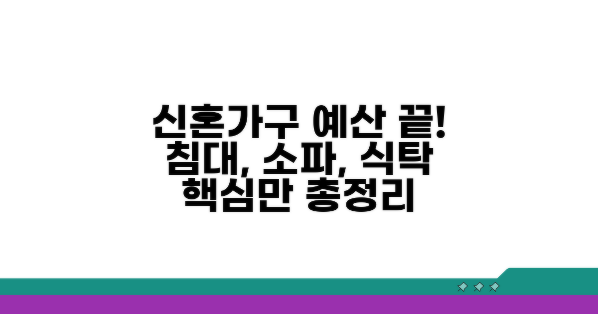 신혼 가구 예산, 침대 소파 식탁 총정리