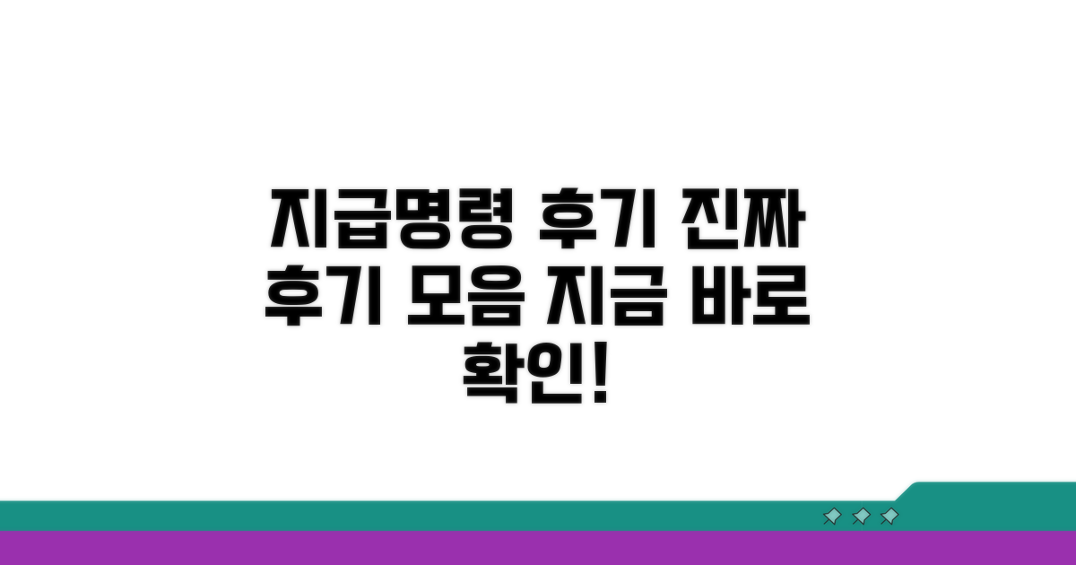 실제 신청자들의 지급명령 후기