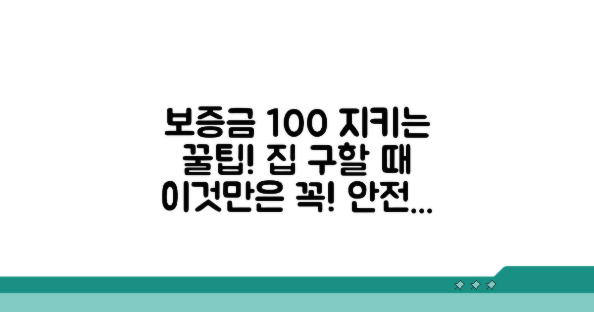 보증금 지키는 방법과 팁