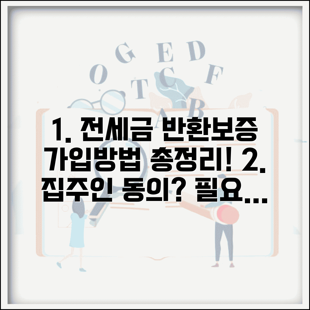 전세보증금 반환보증 가입방법 | 집주인 동의, 필요서류, 보증료 할인 총정리