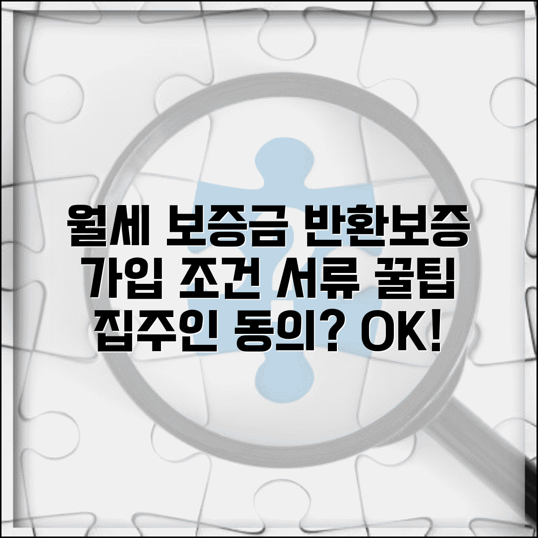 월세 보증금 반환보증 가입조건 및 필요서류 | 집주인 동의, 신청방법, 보증금 종류별 확인