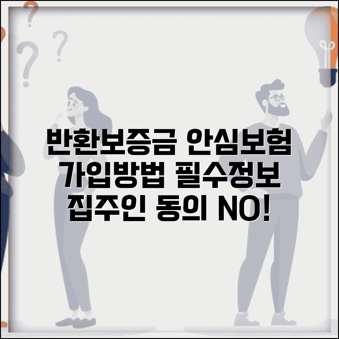 반환보증금 안심보험 가입방법 | 집주인 동의, 보증금 안심, 임대차계약 필수정보