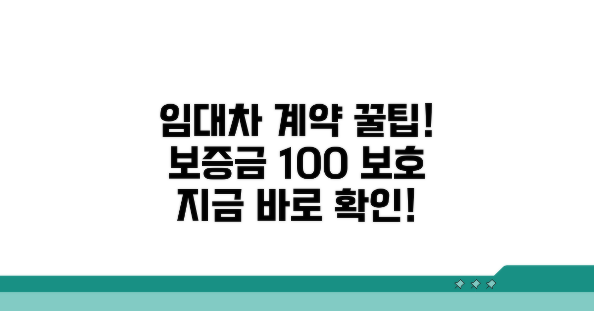 임대차 계약 꿀팁, 보증금 보호 노하우