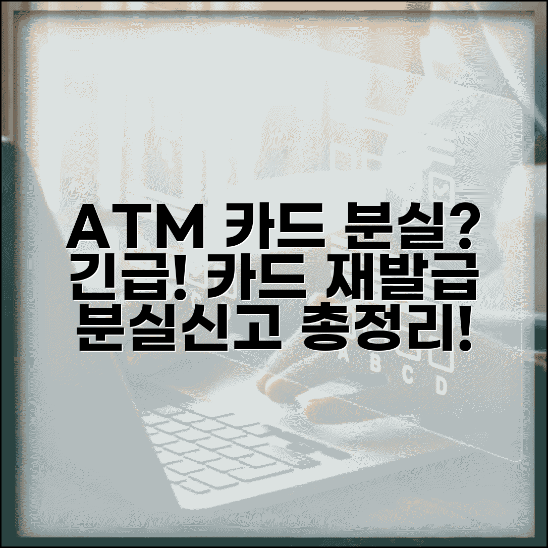 ATM 카드 분실 도움 | 현금카드 분실 후 도움, 카드 재발급, 분실신고 총정리