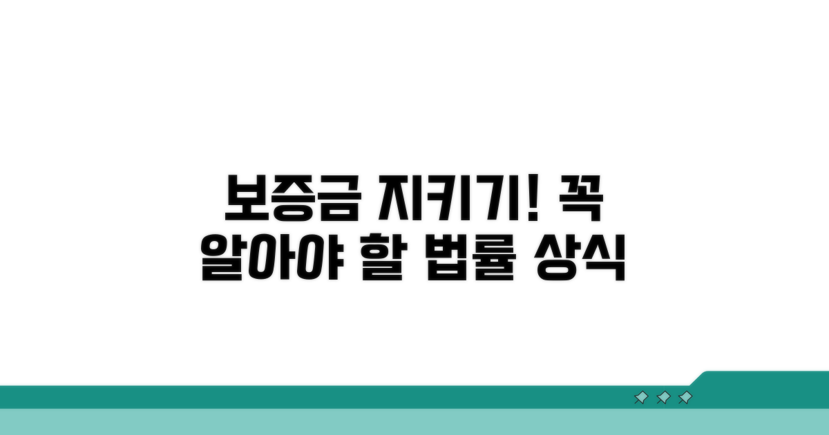 보증금 지키는 법률 필수 정보