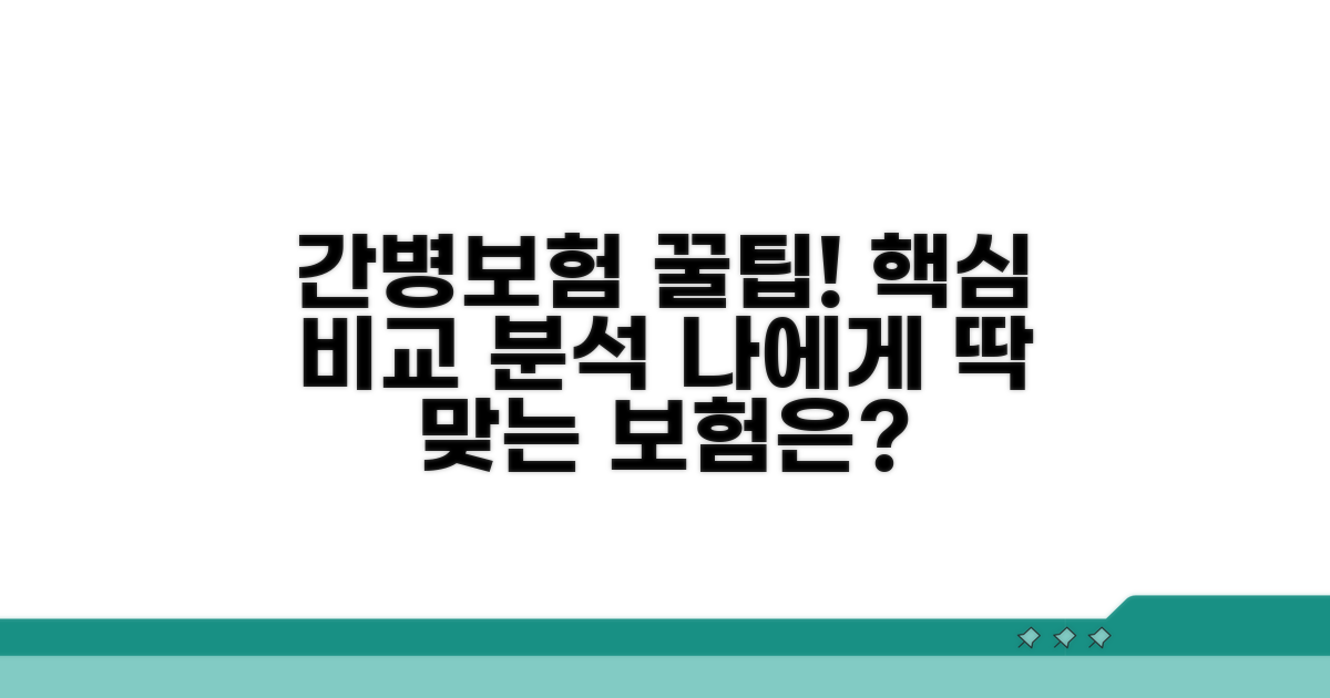 추천 간병보험 상품 비교 분석