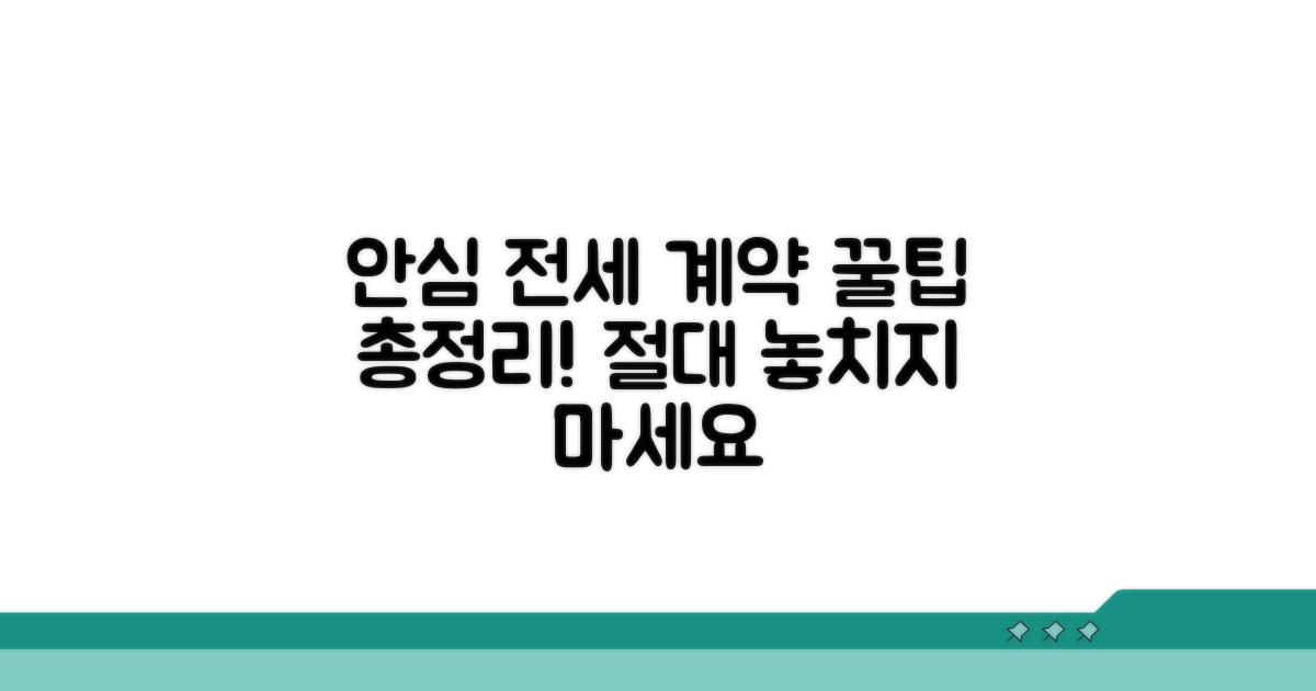 안심 전세 계약 꿀팁 총정리