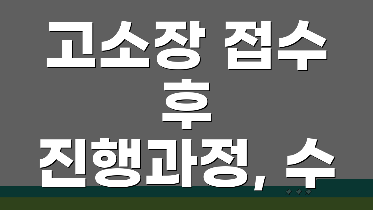 고소장 접수 후 진행과정, 수사절차/통지시점과 처분결과 확인방법 A to Z